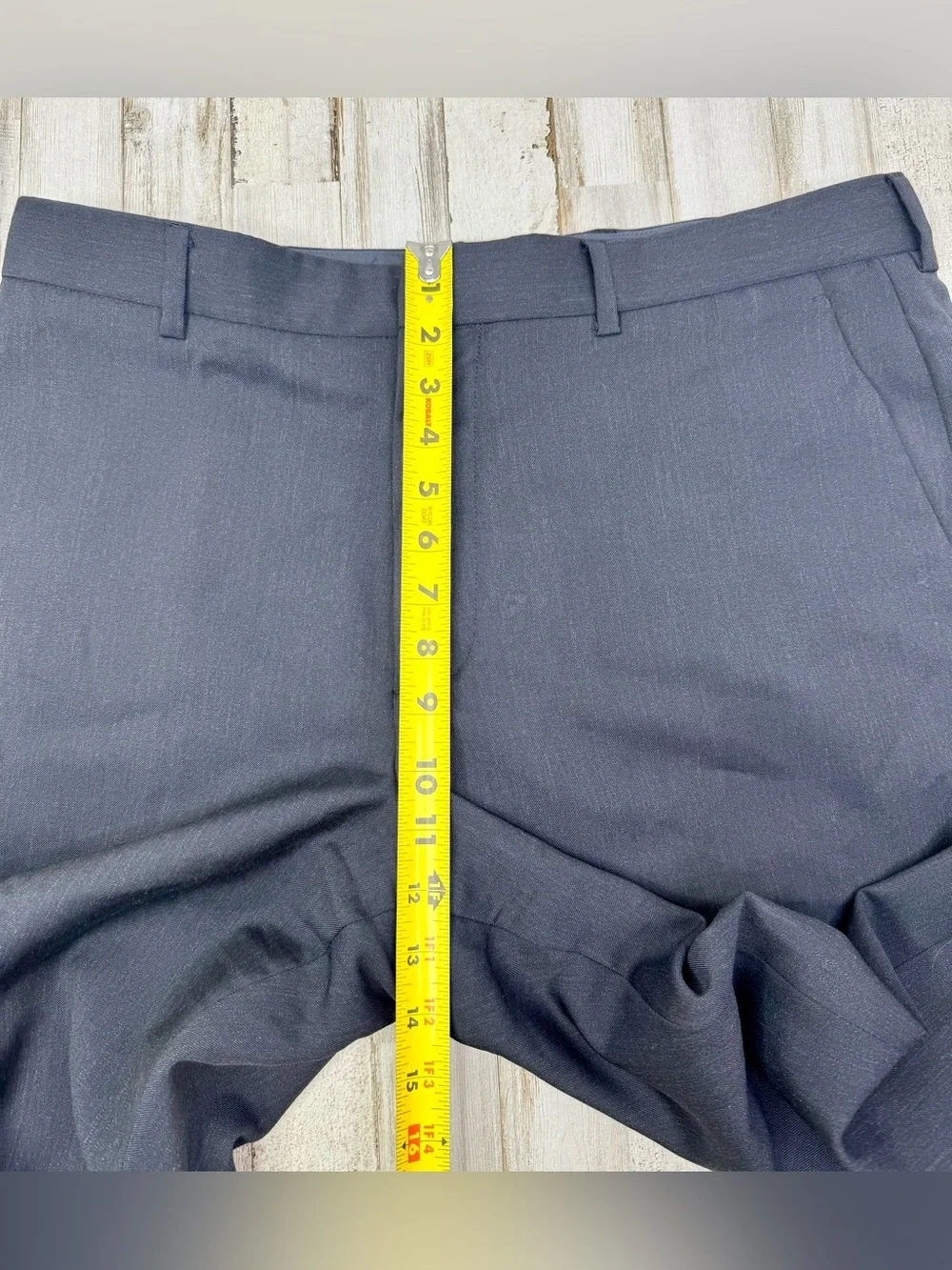 J.Crew Pants Mens 35x32 Navy Blue Wool Dress Suit Trouser